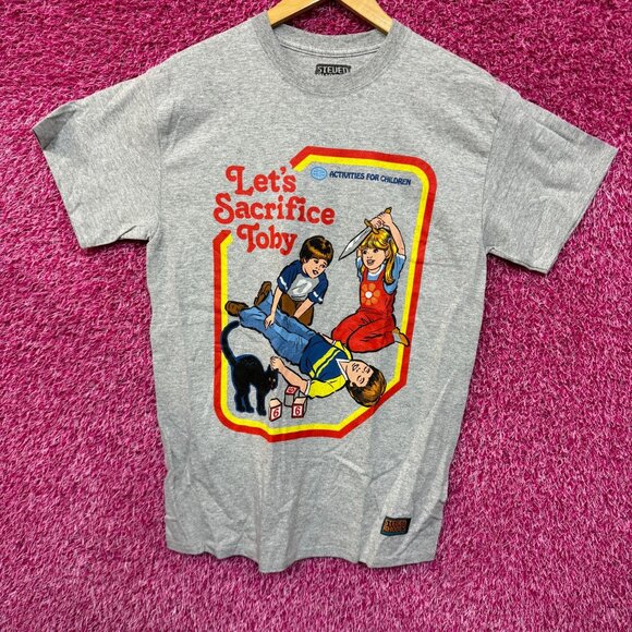 Sacrifice Toby Horror Comedy Cartoon Tee M - Picture 1 of 5